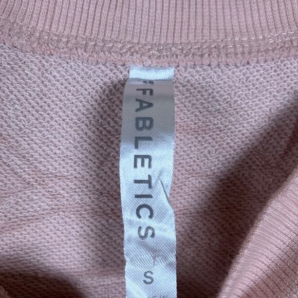 Fabletics Womens Sweater Pink Boat Neck Oversized Cotton Blend Small - Picture 6 of 12